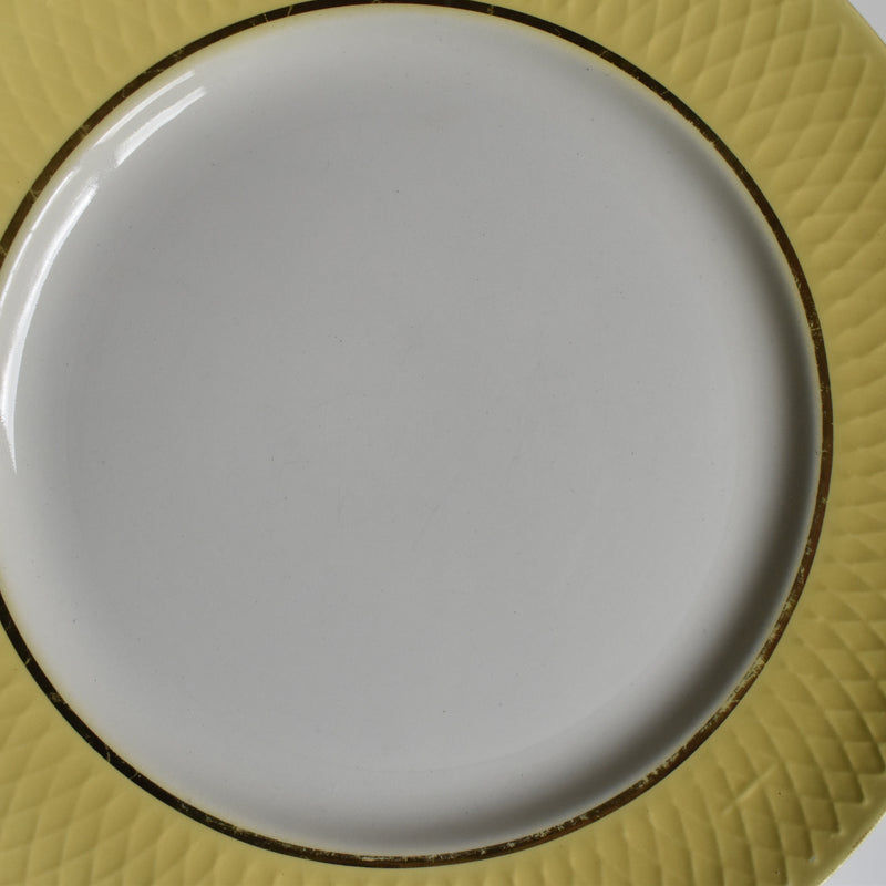 Vintage Plate, Mullardeau, Jaune