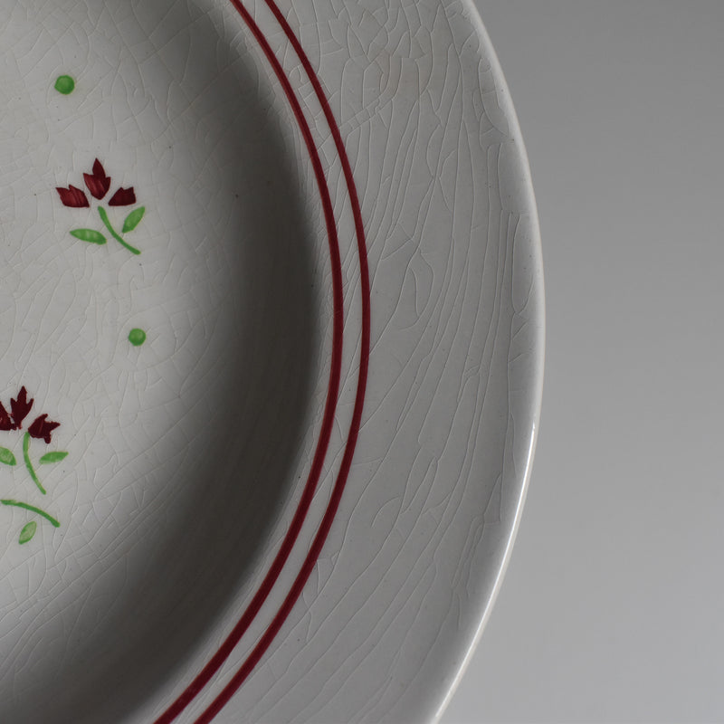 Antique Deep Plate K&G Luneville Monique C