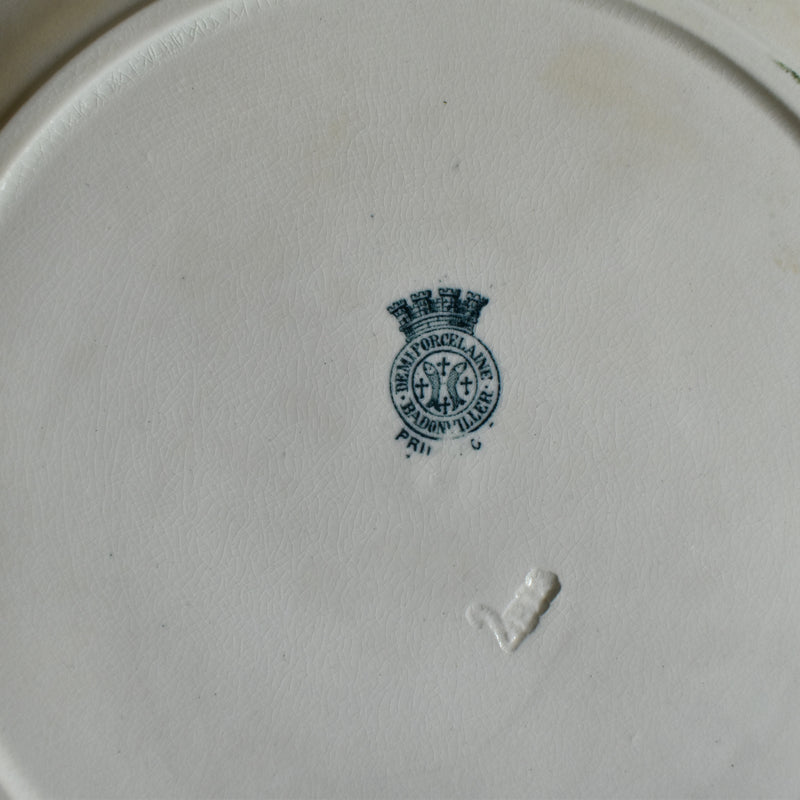 Antique Plate Badonviller Primerose A