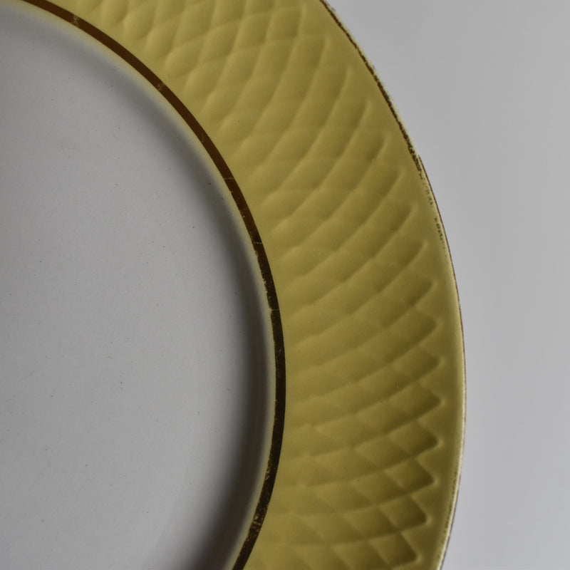 Vintage Plate, Mullardeau, Jaune
