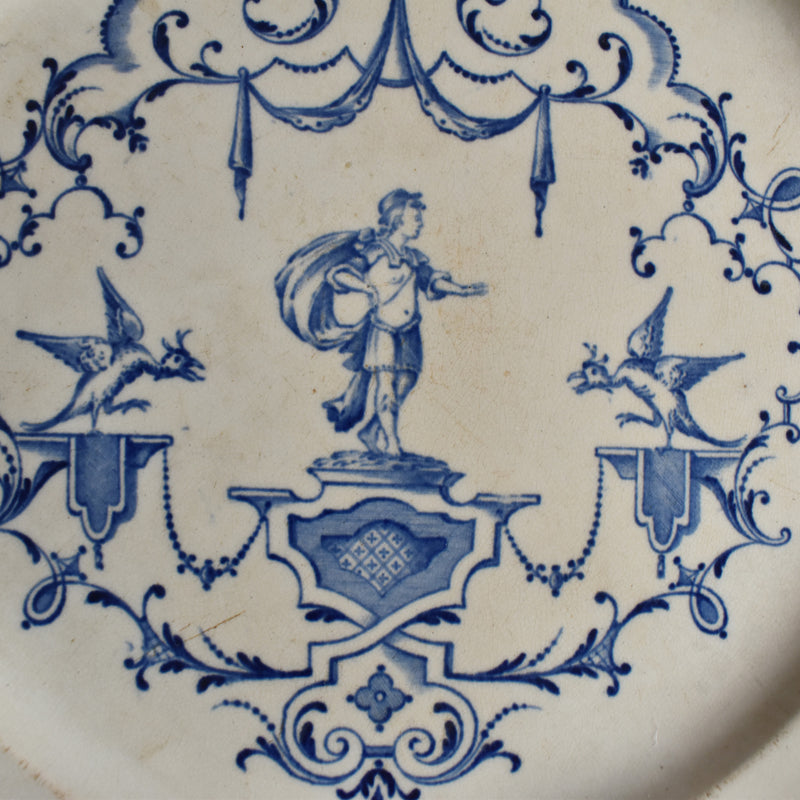 Antique Service Plate, Jules Vieillard Moustiers