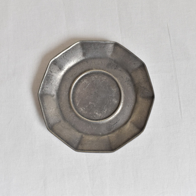 ヴィンテージピューター 小皿＆スプーン A