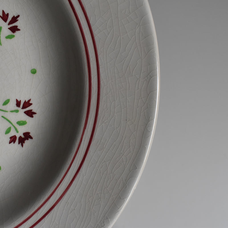 Antique Deep Plate K&G Luneville Monique C