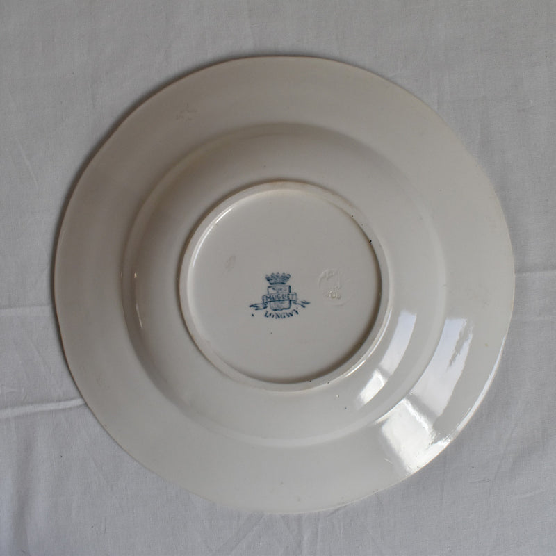 Antique Deep Dish - Longwy Muguet (Lily of the Valley) B