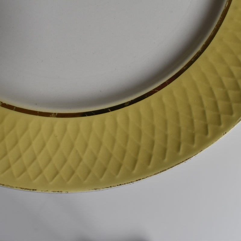 Vintage Plate, Mullardeau, Jaune