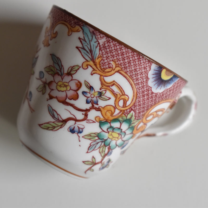 Antique Coffee Cup & Saucer, Sarreguemines Minton 216 D