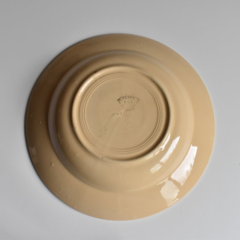 Antique Deep Plate, K&G Luneville, Flore A