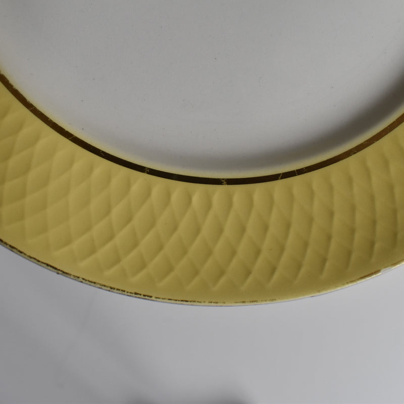 Vintage Plate, Mullardeau, Jaune