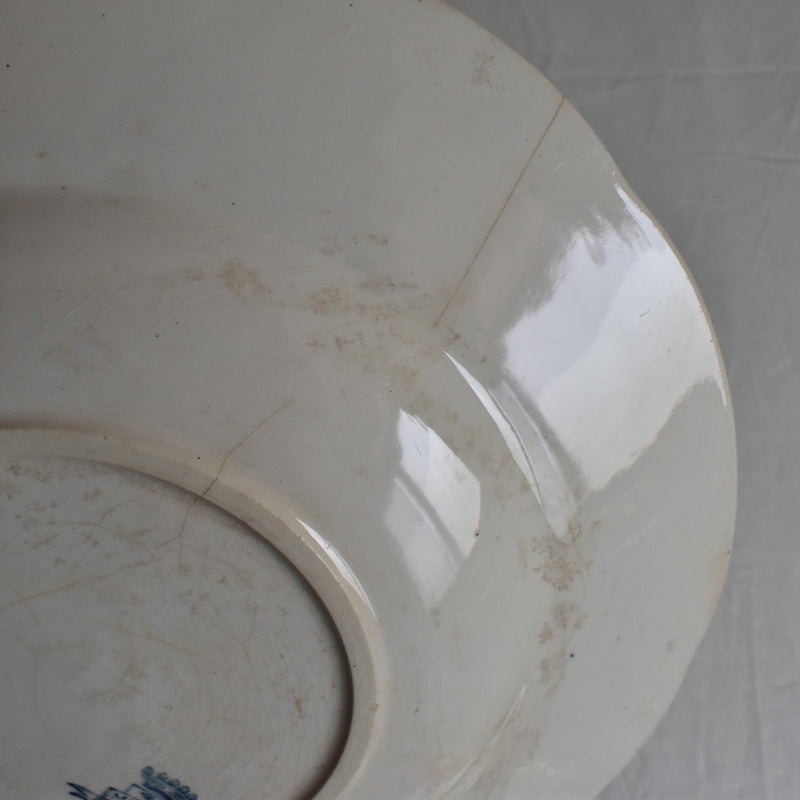 Antique Deep Plate, Longwy, Muguet (Lily of the Valley) D