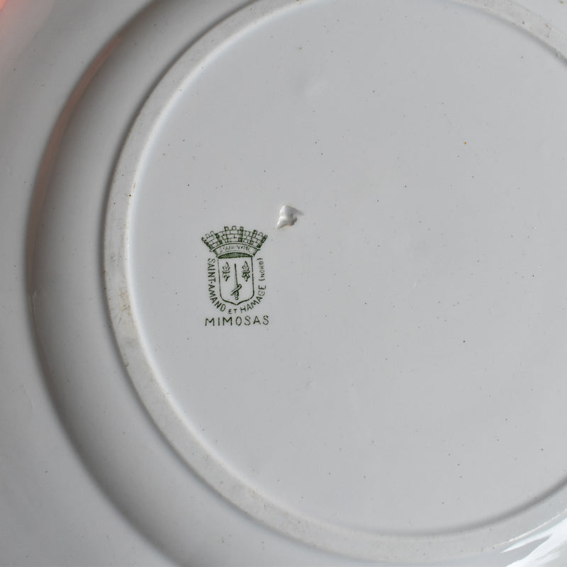 アンティーク ラウンド大皿 サンタマン Mimosas