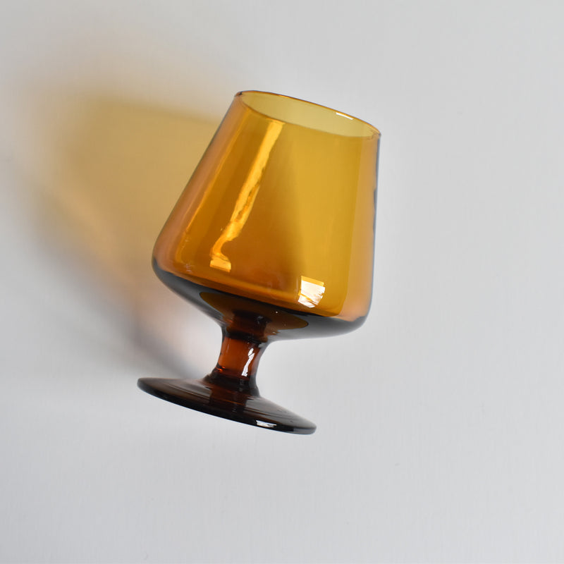 Vintage Liquor Glass Brown