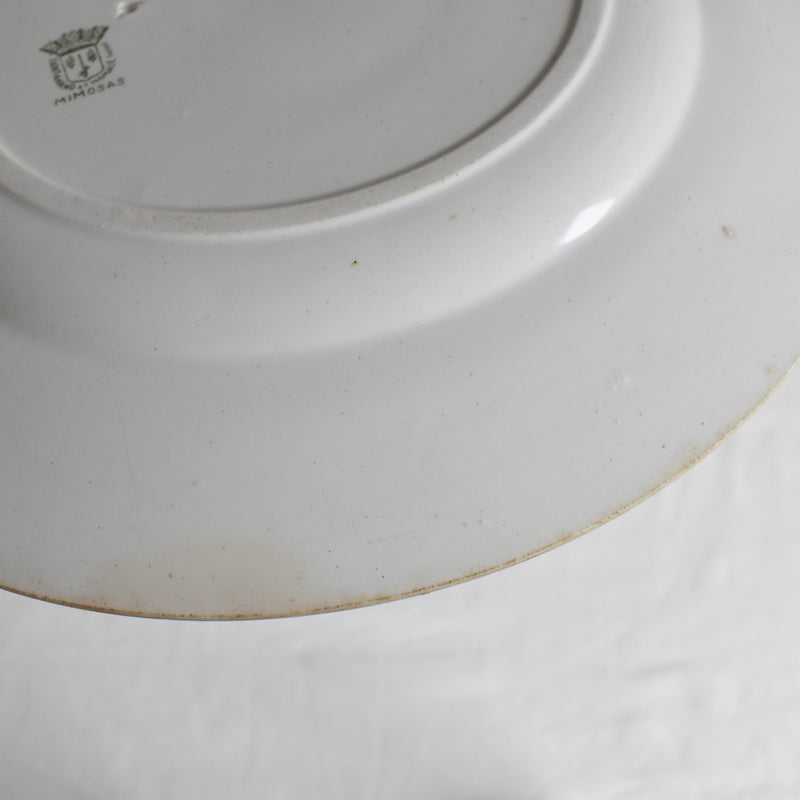 アンティーク ラウンド大皿 サンタマン Mimosas