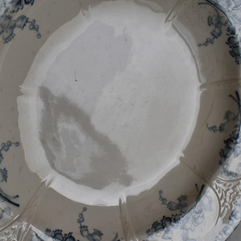 Antique Deep Plate, Longwy, Muguet (Lily of the Valley) D