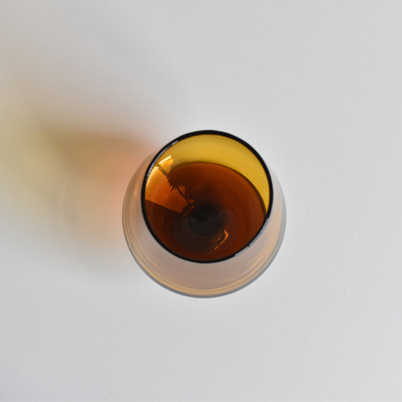 Vintage Liquor Glass Brown