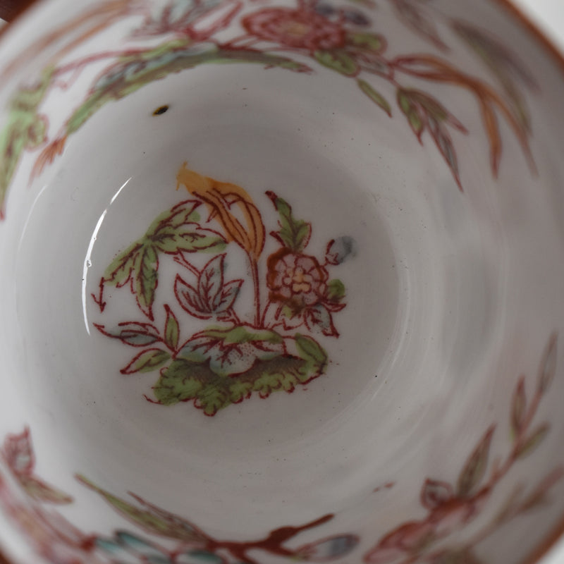 Antique Coffee Cup & Saucer, Sarreguemines Minton 216 D
