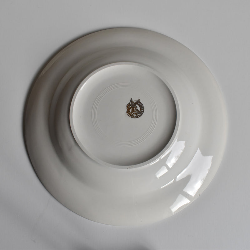 Vintage Deep Plate, Mûre et Delle, Jaune A