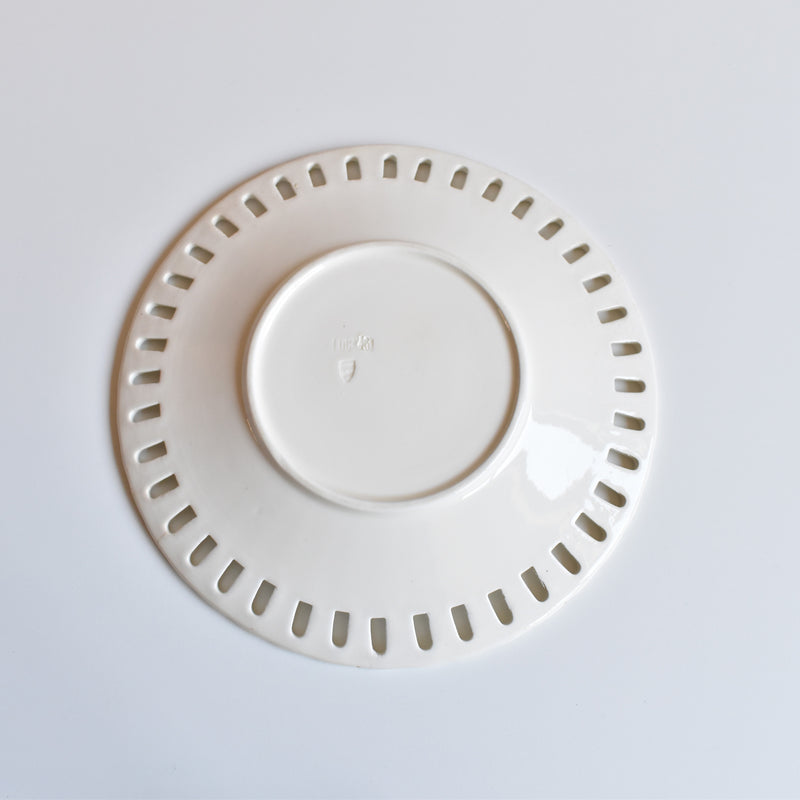 Antique Dessert Plate Villeroy & Boch Pannier Relief