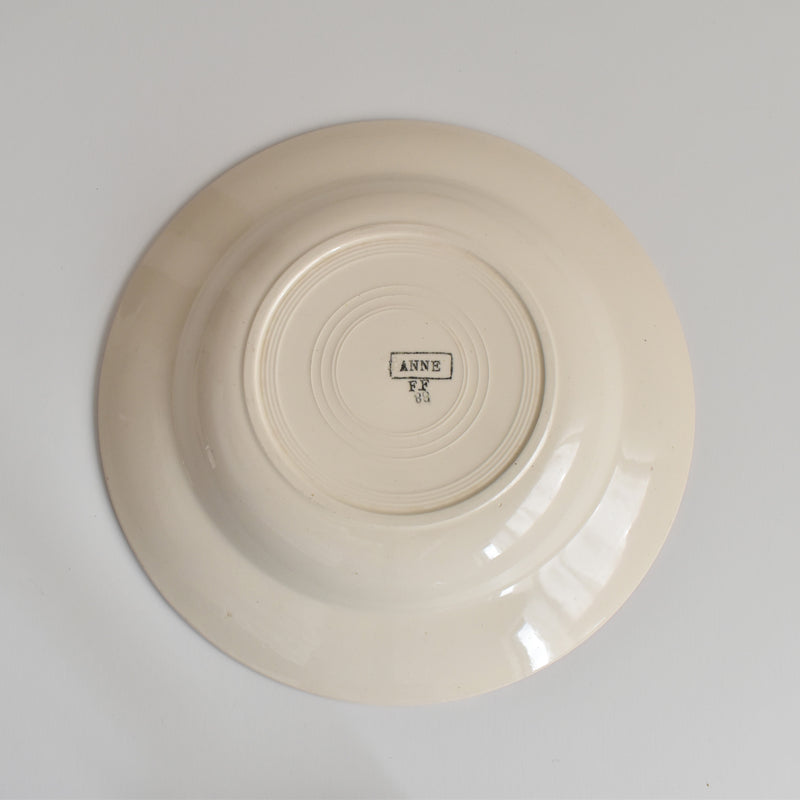 Vintage Deep Plate FF Pexonne Anne C