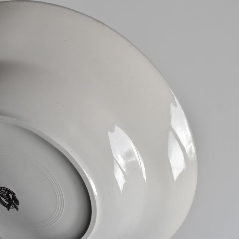 Vintage Deep Plate, Mûre et Delle, Jaune A