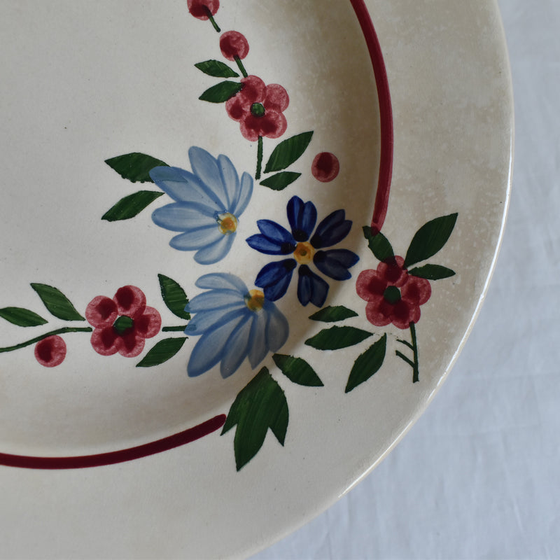 Vintage deep plate Digoin & Sarreguemines Champfleury