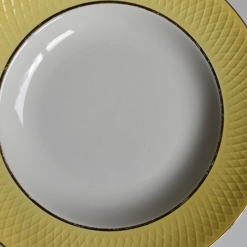 Vintage Deep Plate, Mûre et Delle, Jaune A