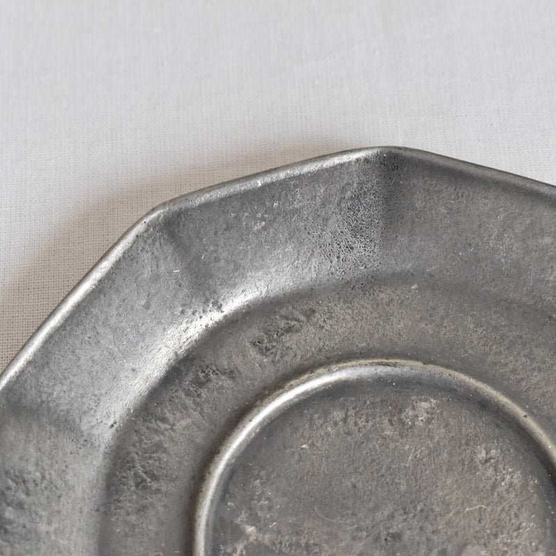 ヴィンテージピューター 小皿＆スプーン B