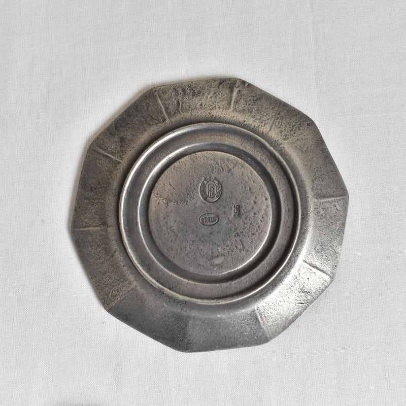 ヴィンテージピューター 小皿＆スプーン B