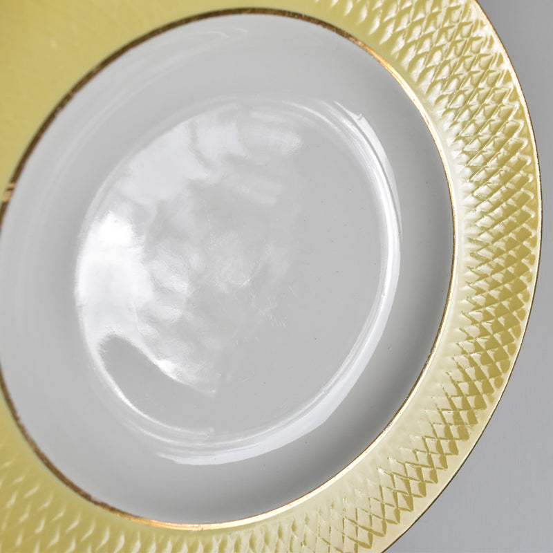 Vintage Deep Plate, Mûre et Delle, Jaune A