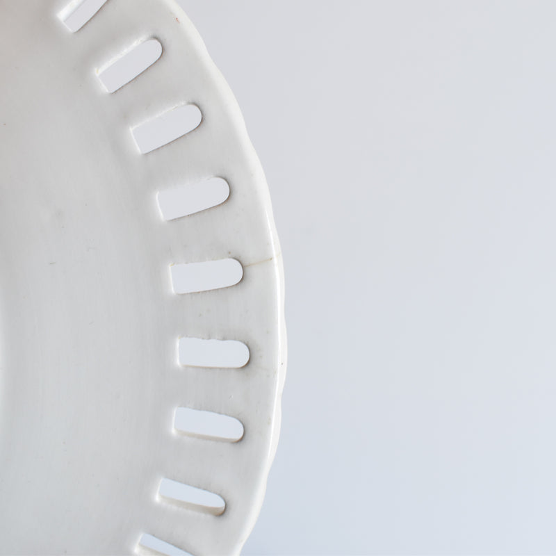 Antique Dessert Plate Villeroy & Boch Pannier Relief