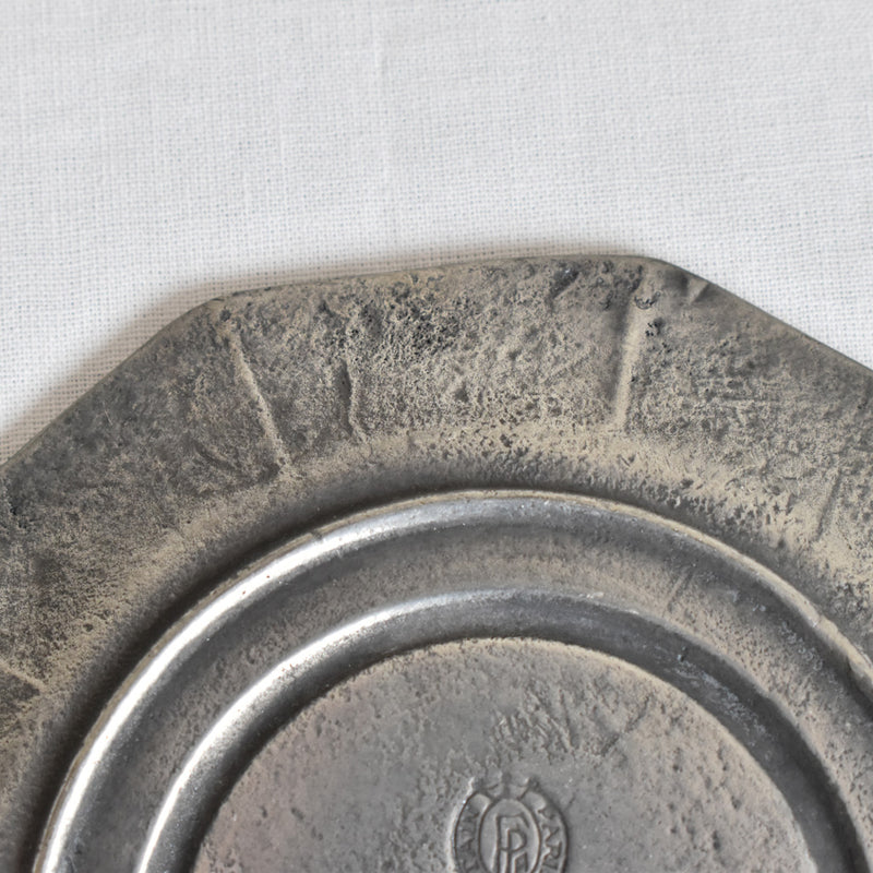 ヴィンテージピューター 小皿＆スプーン B