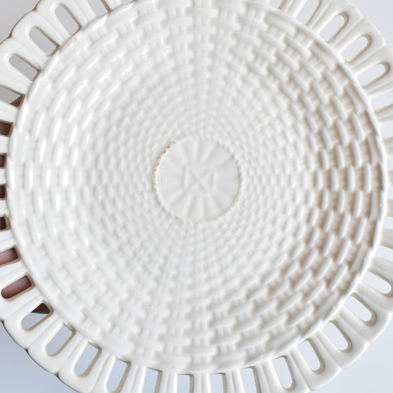 Antique Dessert Plate Villeroy & Boch Pannier Relief