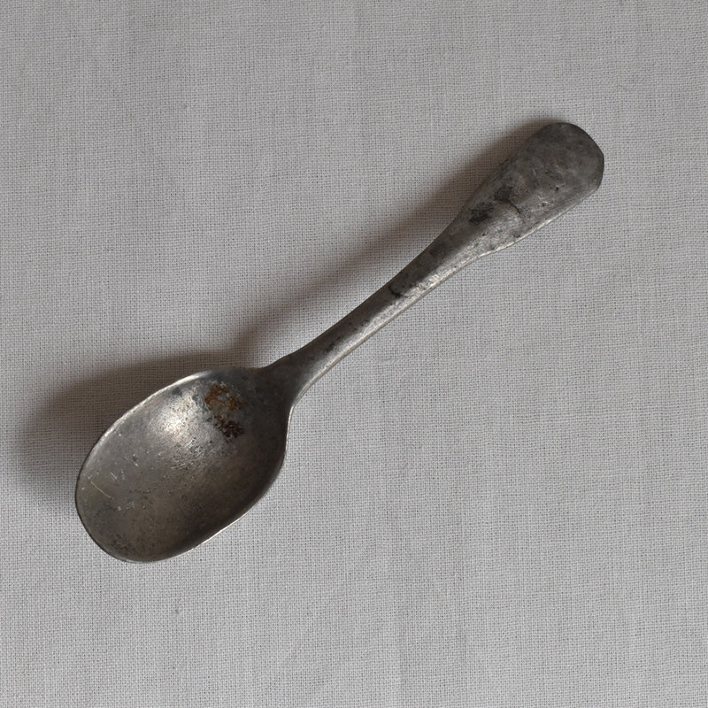 ヴィンテージピューター 小皿＆スプーン A