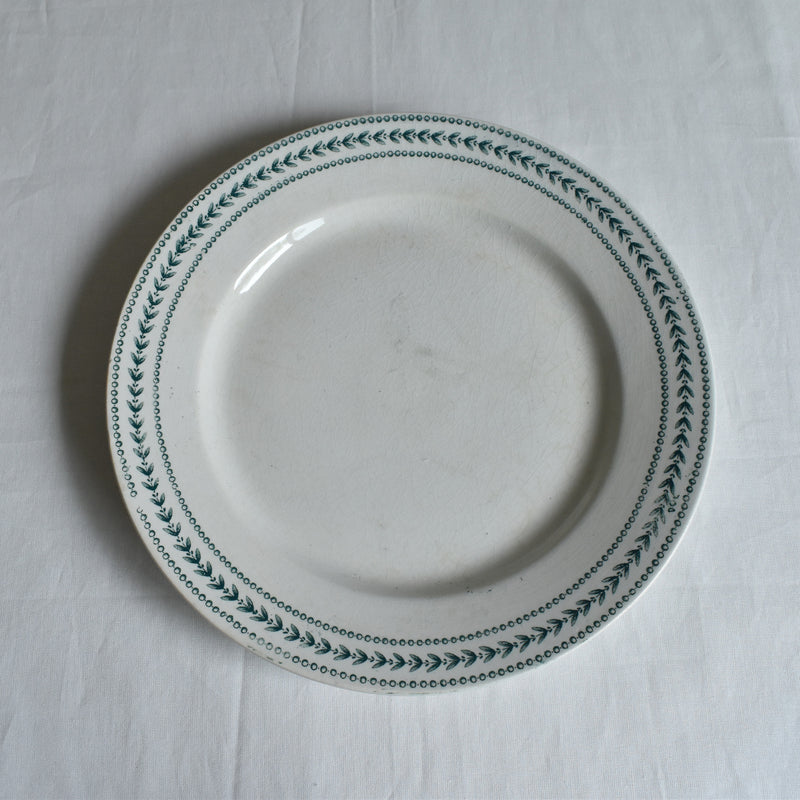 Antique Plate Gien Laurier A