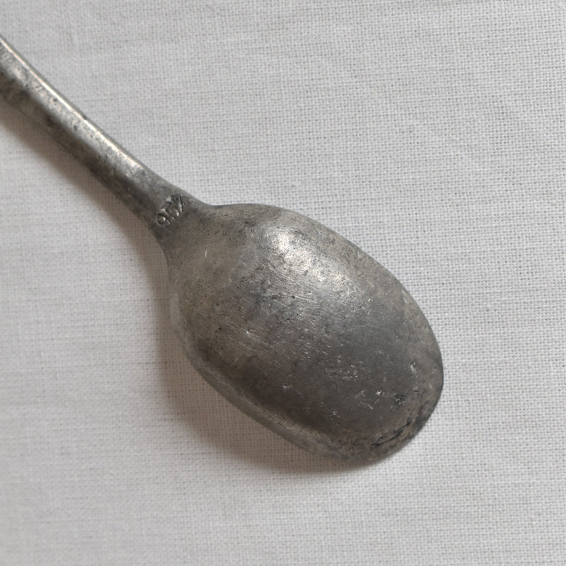 ヴィンテージピューター 小皿＆スプーン A