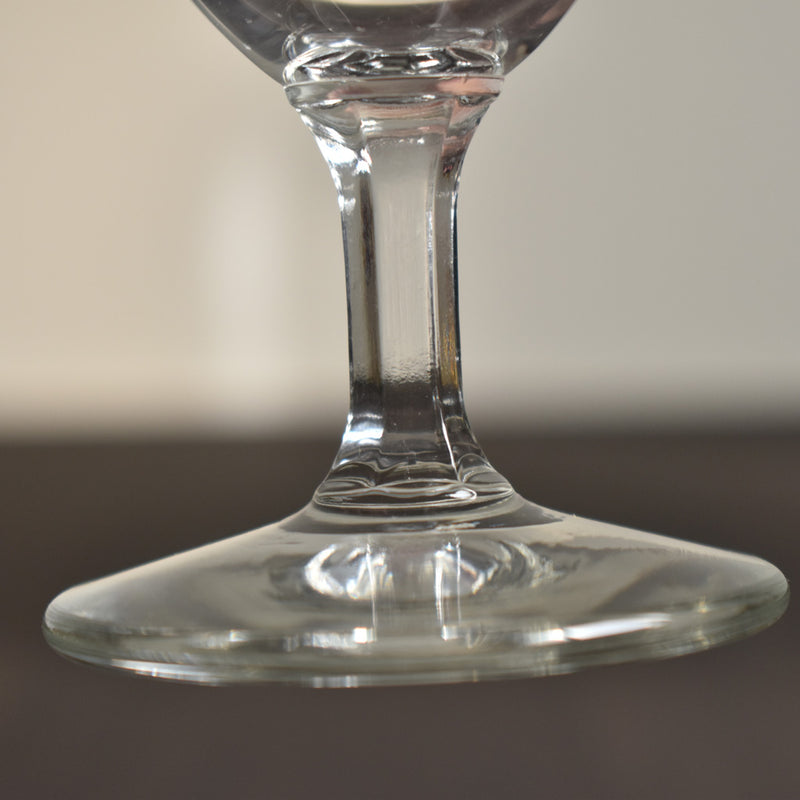 Vintage glass, stemmed, A