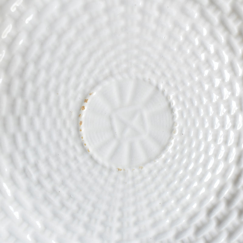 Antique Dessert Plate Villeroy & Boch Pannier Relief