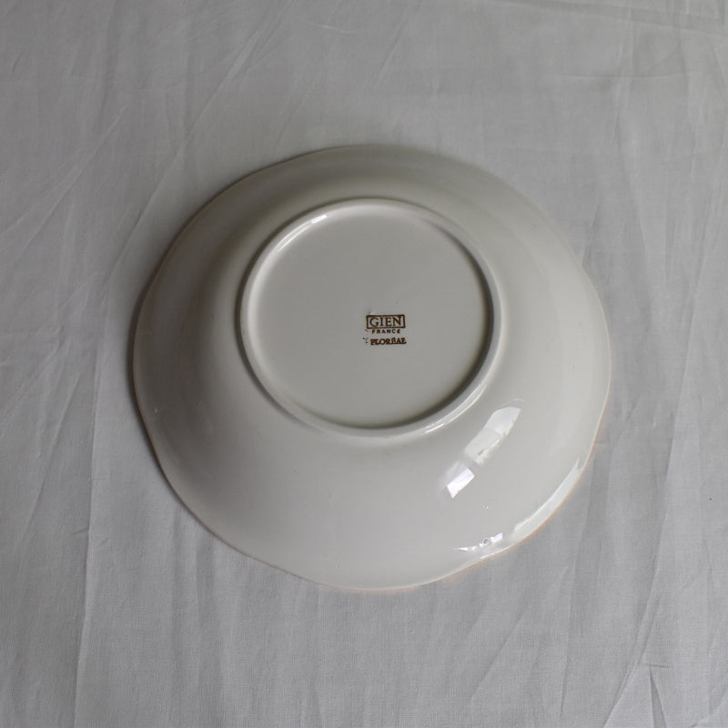 Vintage Deep Plate Gien Floréal A