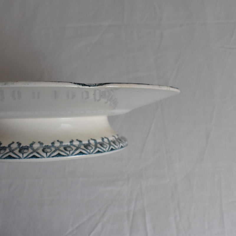 Antique Pedestal Plate Lonwy Muguet (Lily of the Valley) B