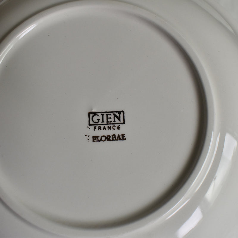 Vintage Deep Plate Gien Floréal A