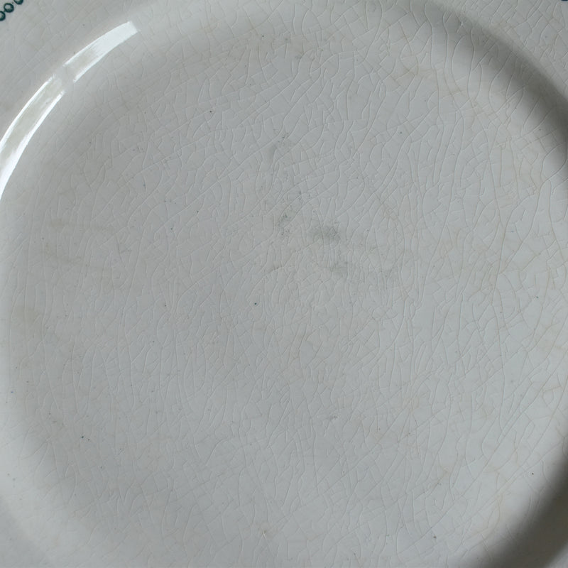 Antique Plate Gien Laurier A