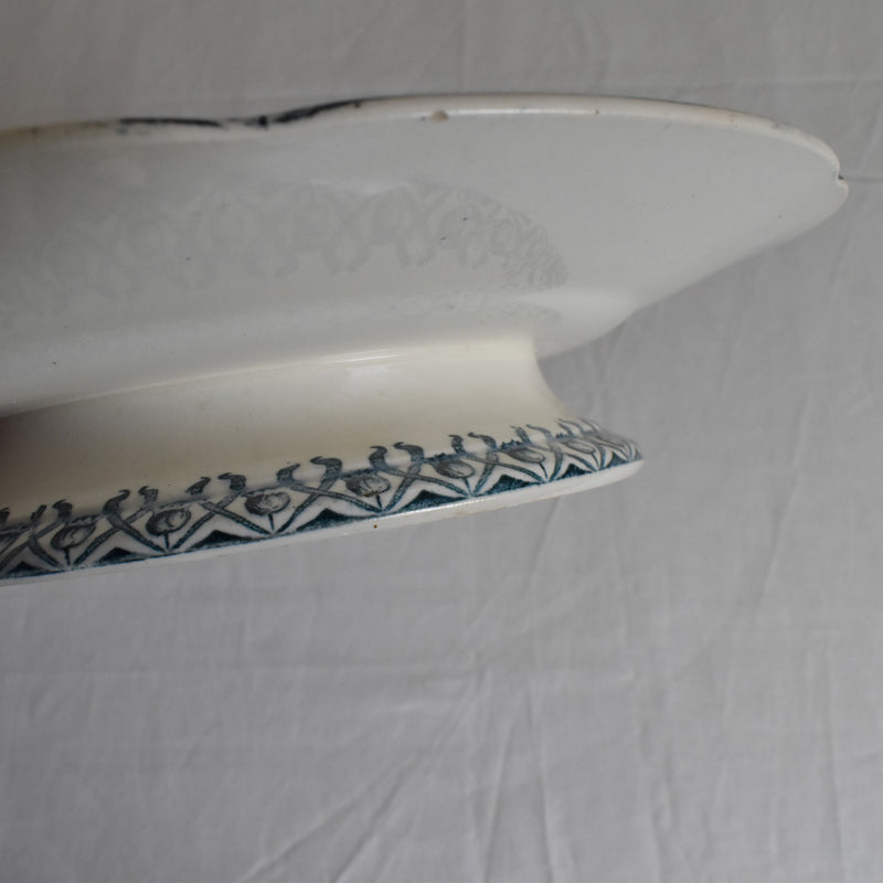 Antique Pedestal Plate Lonwy Muguet (Lily of the Valley) B