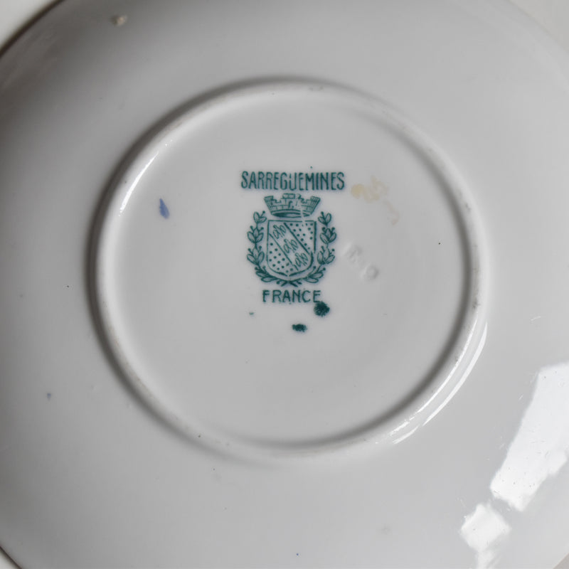 Antique saucer Sarreguemines Minton 217