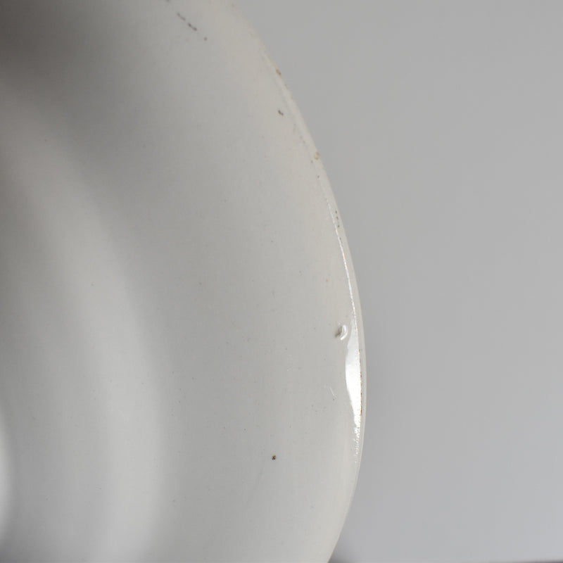 Vintage Deep Plate, Moulin des Loups, Jaune, B