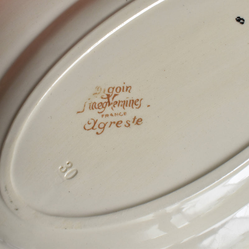 Vintage Digoin & Sarreguemines Gravy Boat Agreste A