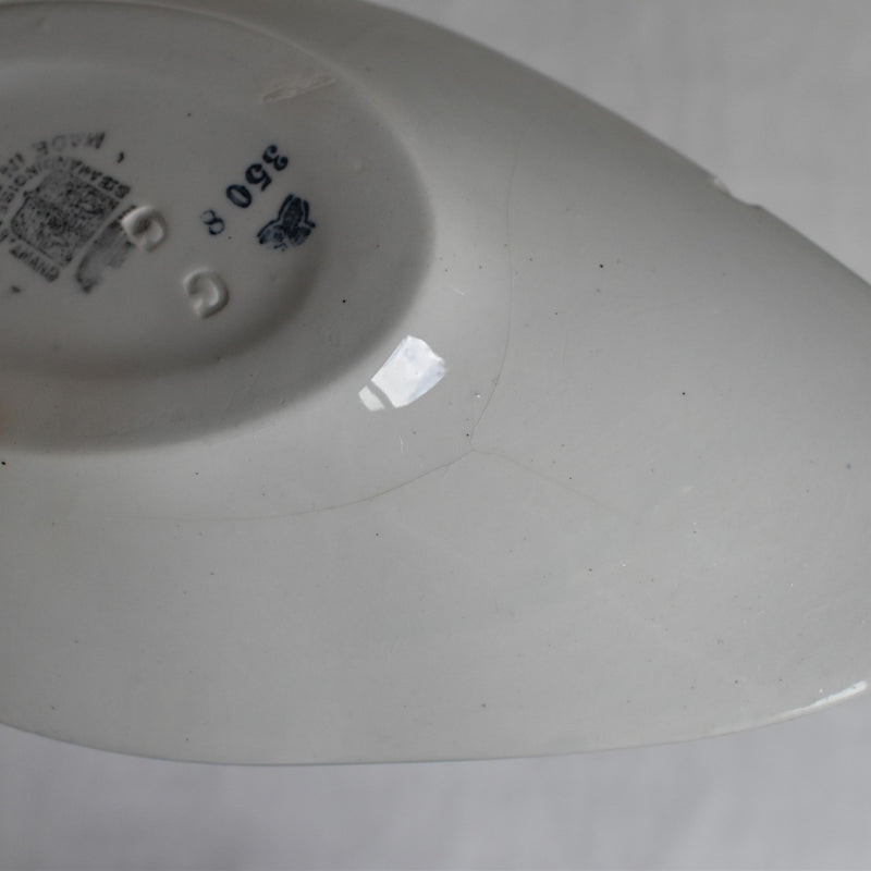 Antique Raviere Saint Amand Fleur Bleu