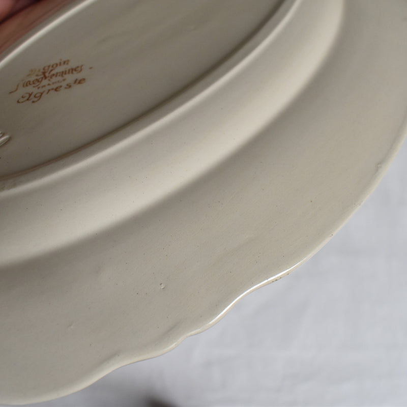 Vintage Digoin & Sarreguemines Gravy Boat Agreste A