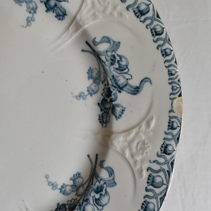 Antique Pedestal Plate Lonwy Muguet (Lily of the Valley) B