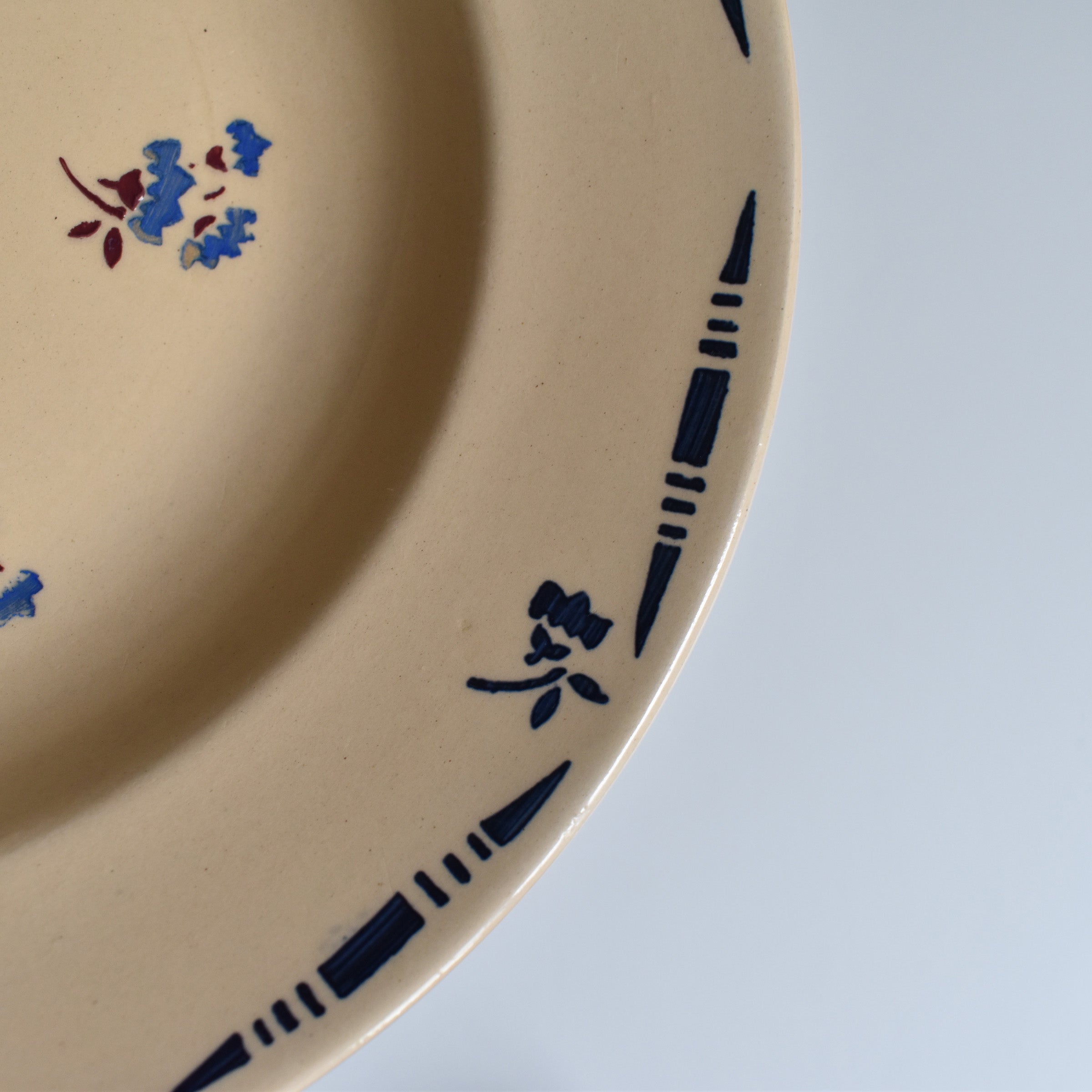 アンティーク深皿 K&G リュネヴィル Flore B — Loane Interior