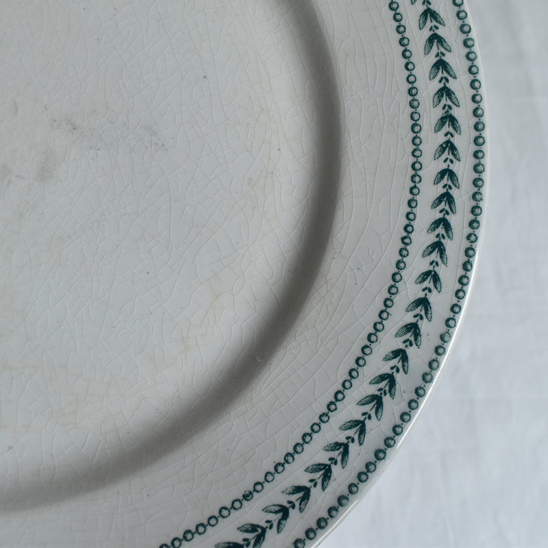 Antique Plate Gien Laurier A