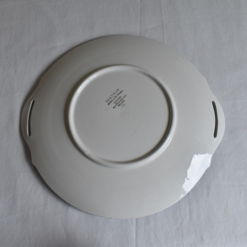 Vintage Cake Plate, Digoin & Sarreguemines, Mary Lou